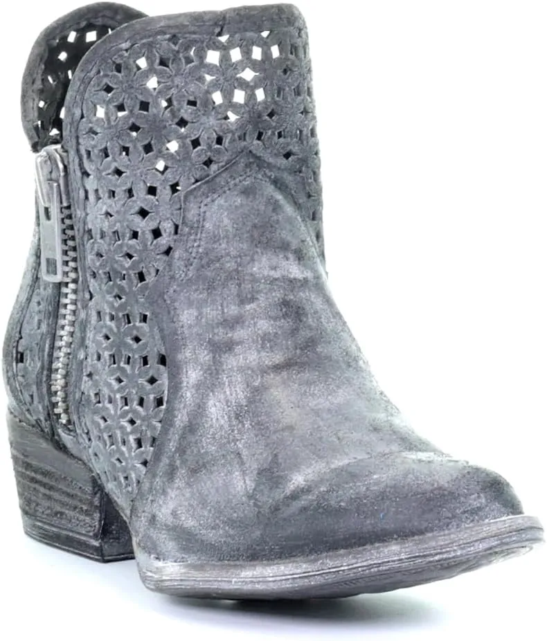 CORRAL Women's Leopard Print Fashion Booties with Round Toe