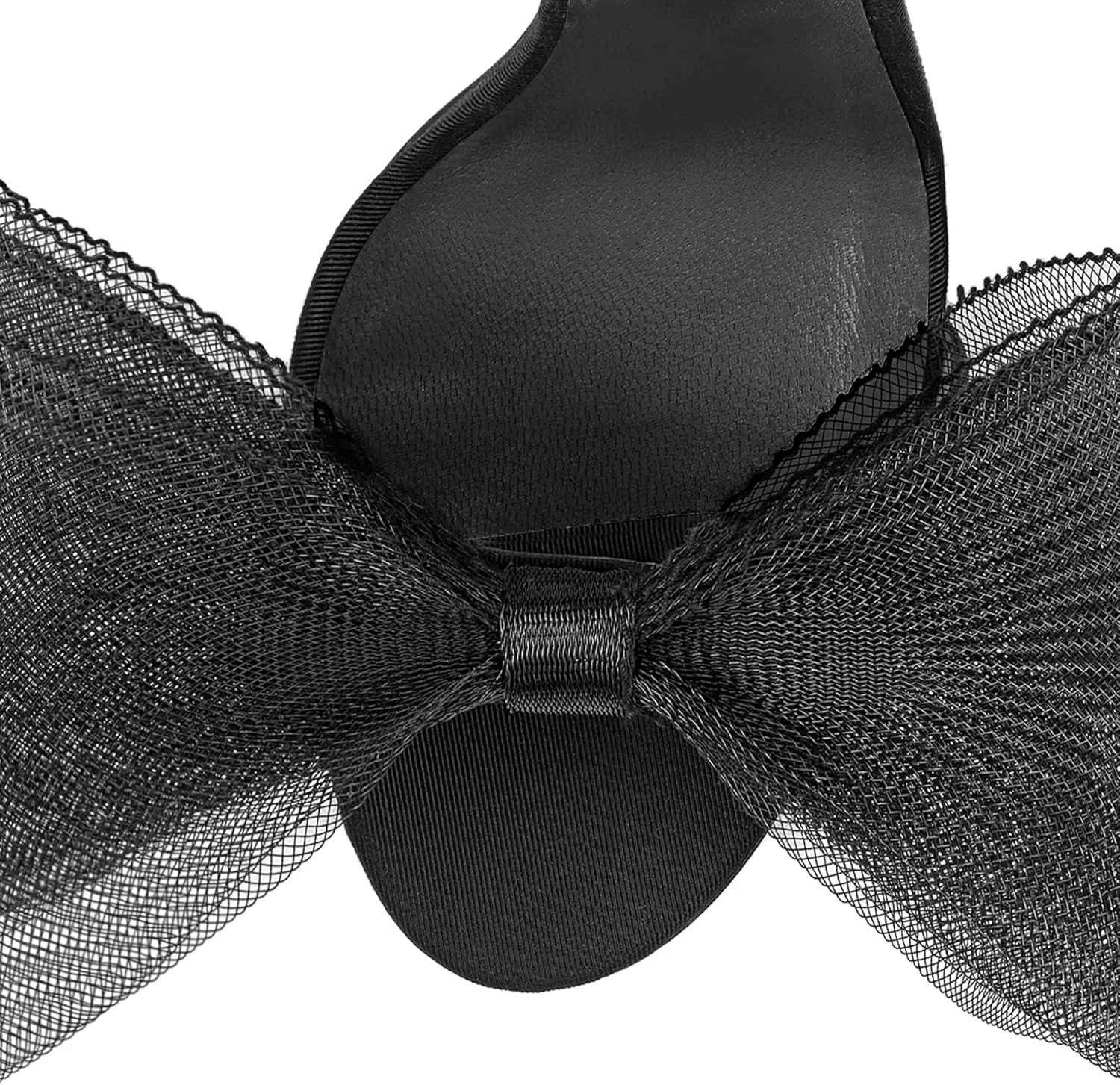 Coutgo Women's Bow Heels Open Toe Stiletto Heels One Strap Party Summer High Heeled Sandals Asymmetric Non-Removable Bow Knot