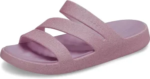 Crocs Women's Getaway Strappy Sandals, Pink Milk Glitter, 5