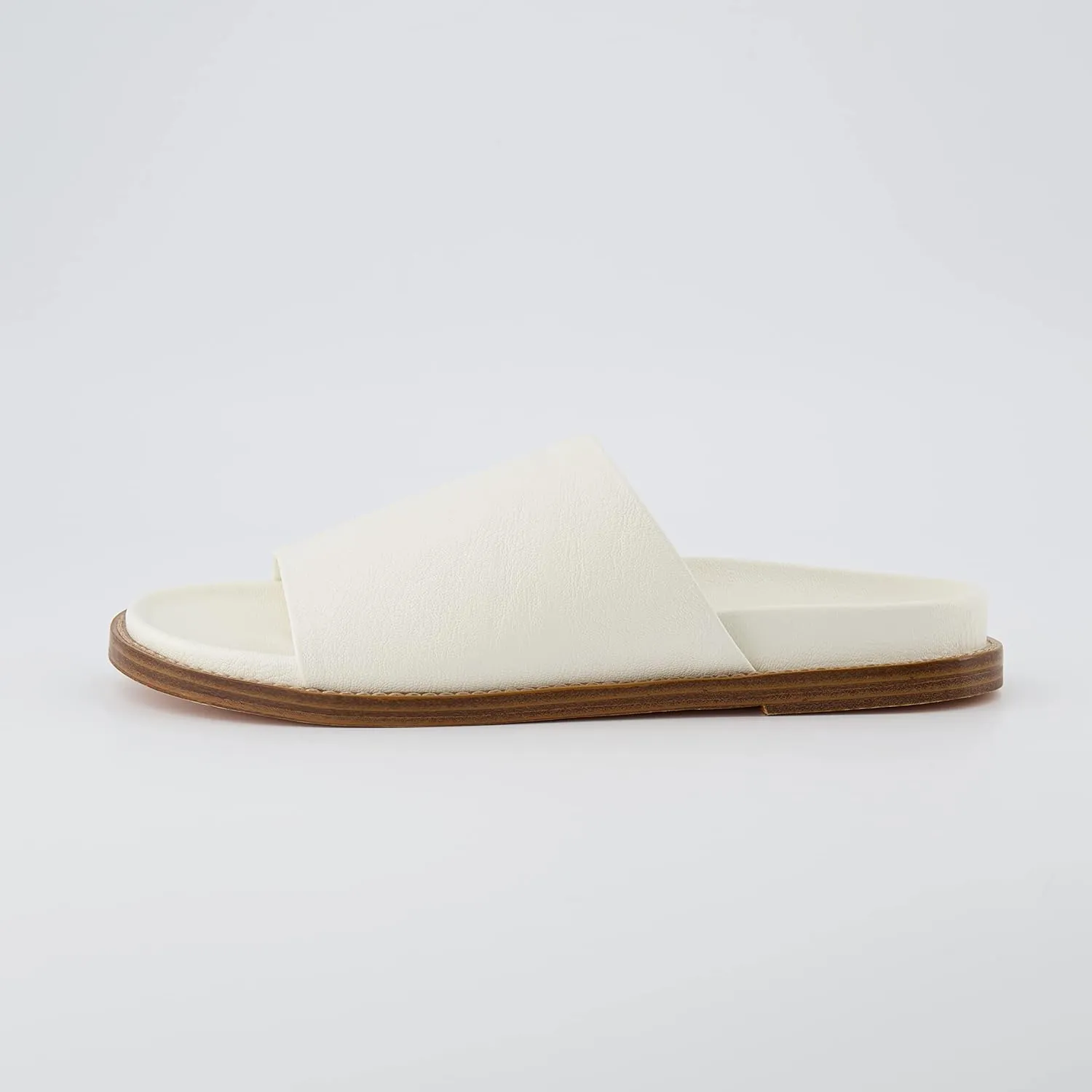 CUSHIONAIRE Women's Nugget one band footbed sandal with  Comfort, Wide Widths Available