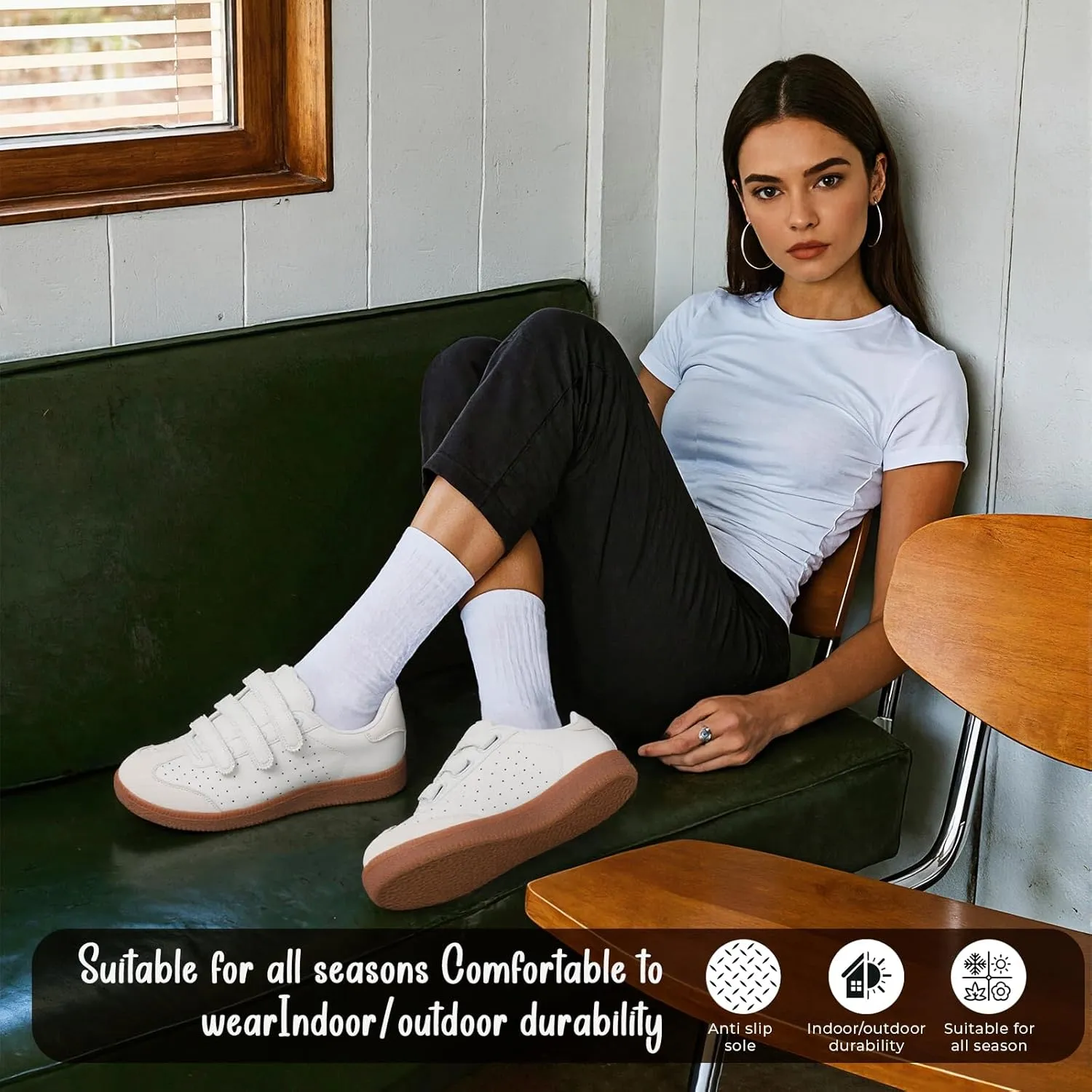 CYNLLIO Sneakers for Women Comfortable Tennis Shoes Non-Slip Lightweight Walking Shoes Casual Fashion Sneakers