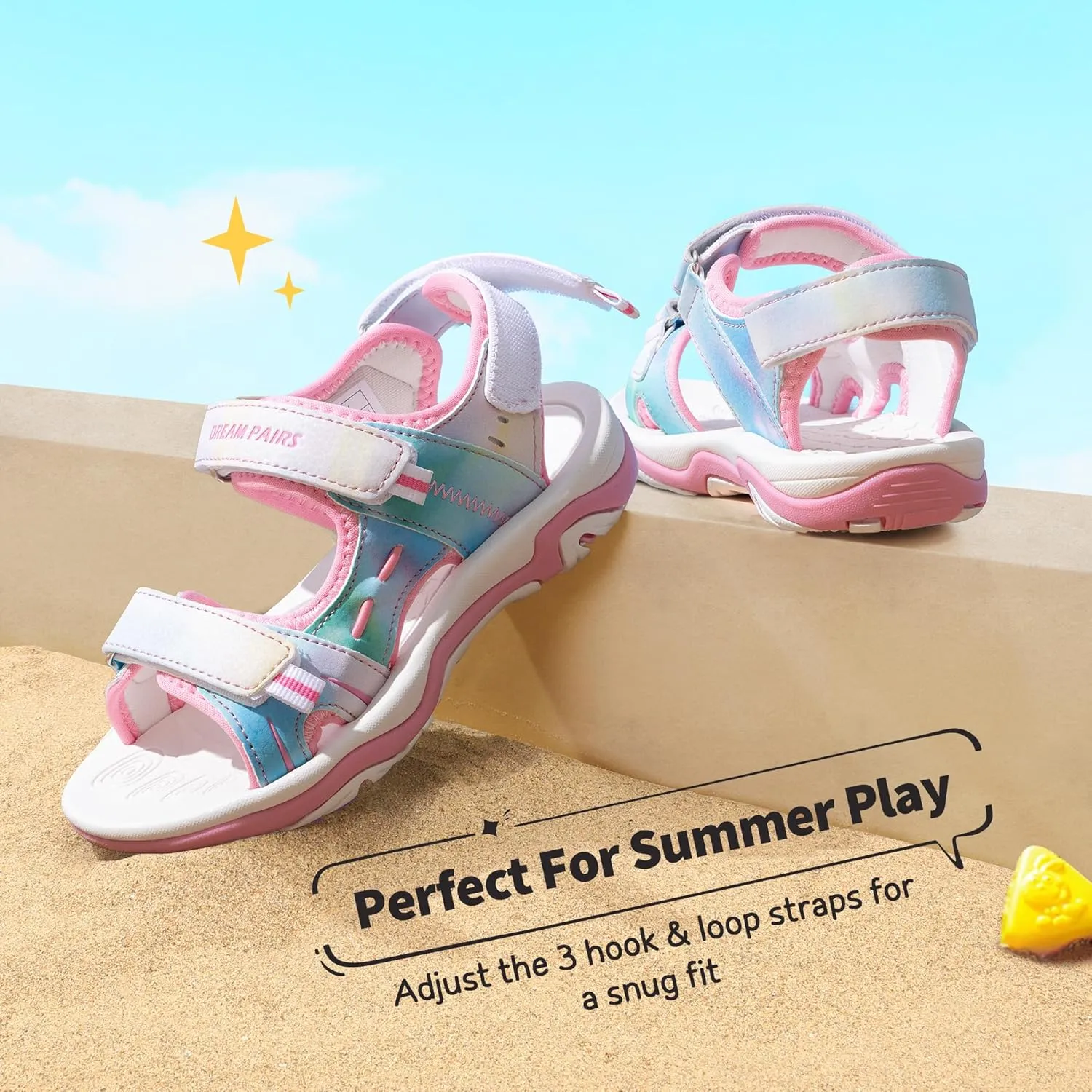 DREAM PAIRS Boys Girls Fashion Athletic Summer Sports Sandals(Toddler/Little Kid/Big Kid)
