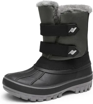 DREAM PAIRS Boys Girls Snow Boots Water-Resistant Outdoor Sport Warm Cozy Anti-Slip Cute Ankle Winter Shoes for Toddler/Little/Big Kid