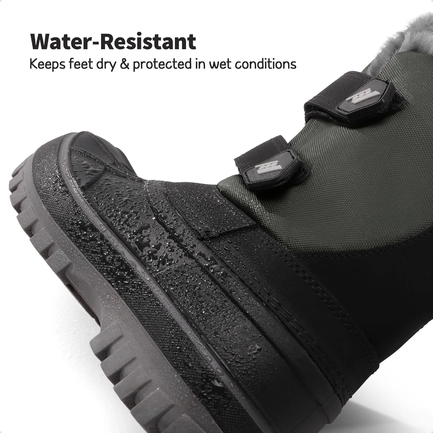 DREAM PAIRS Boys Girls Snow Boots Water-Resistant Outdoor Sport Warm Cozy Anti-Slip Cute Ankle Winter Shoes for Toddler/Little/Big Kid