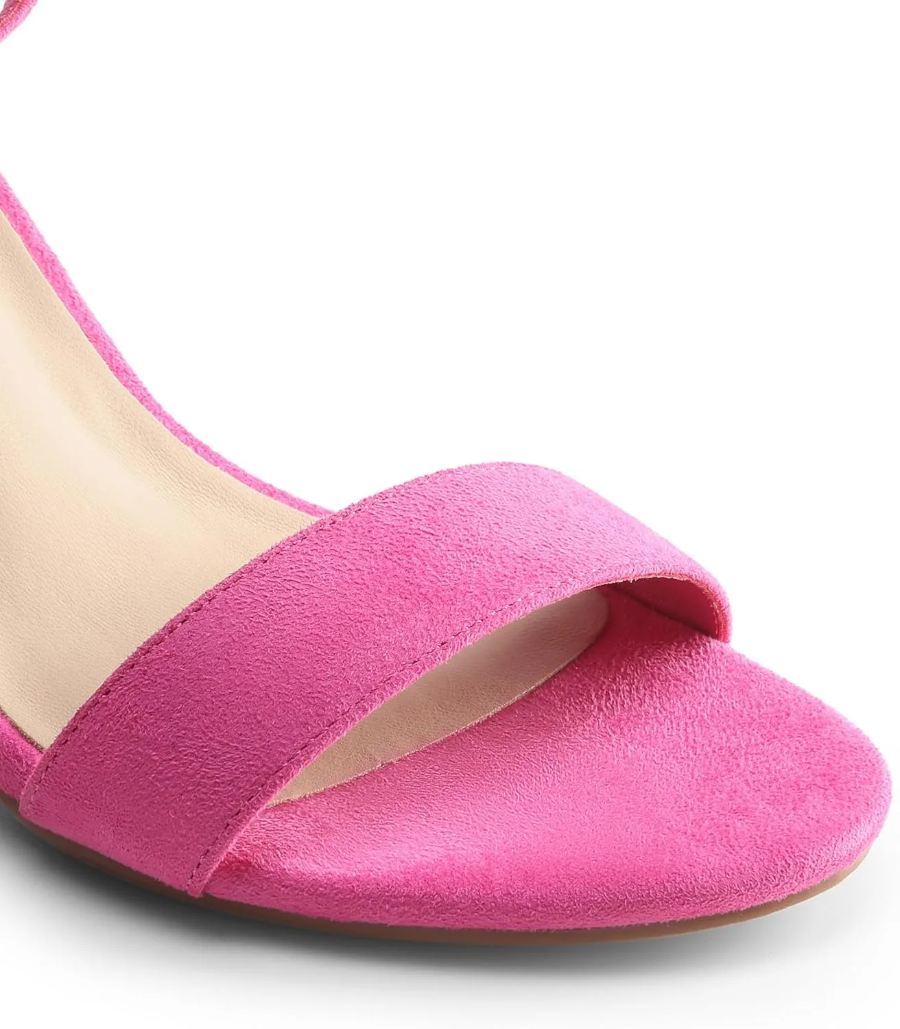 DREAM PAIRS Heels for Women Chunky Block Heel Open Toe Ankle Strap 3.5 Inch Heeled Sandals for Party Date Wedding