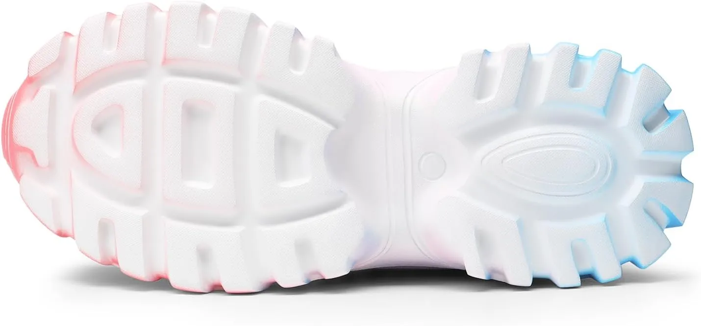DREAM PAIRS Women Chunky Fashion Sneakers Platform Bold Lace-Up Comfortable Sneakers.