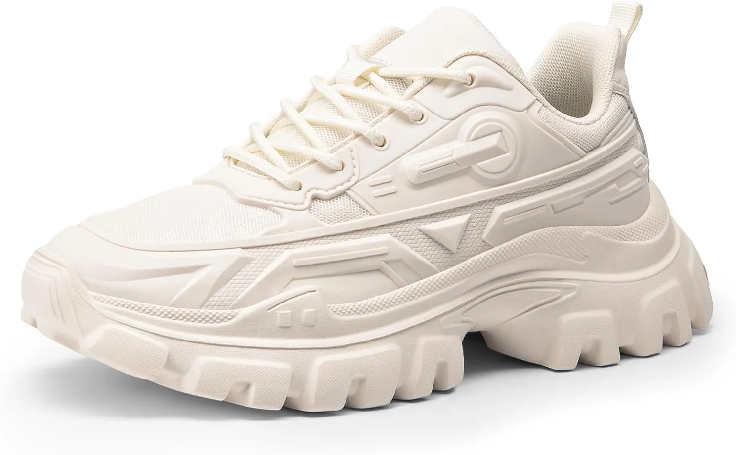 DREAM PAIRS Women Chunky Fashion Sneakers Platform Bold Lace-Up Comfortable Sneakers.