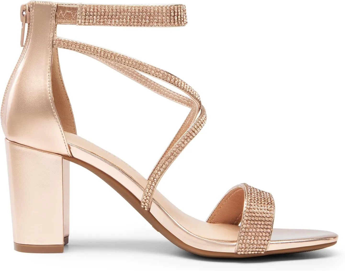 DREAM PAIRS Women's Chunk Low Heel Pump Sandals