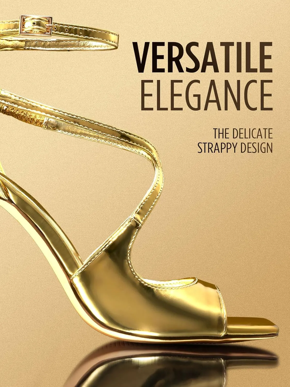 DREAM PAIRS Women's High Heels Sexy Cross Square Open Toe Strappy Dressy Sexy Stylish Stilettos Heels Sandals