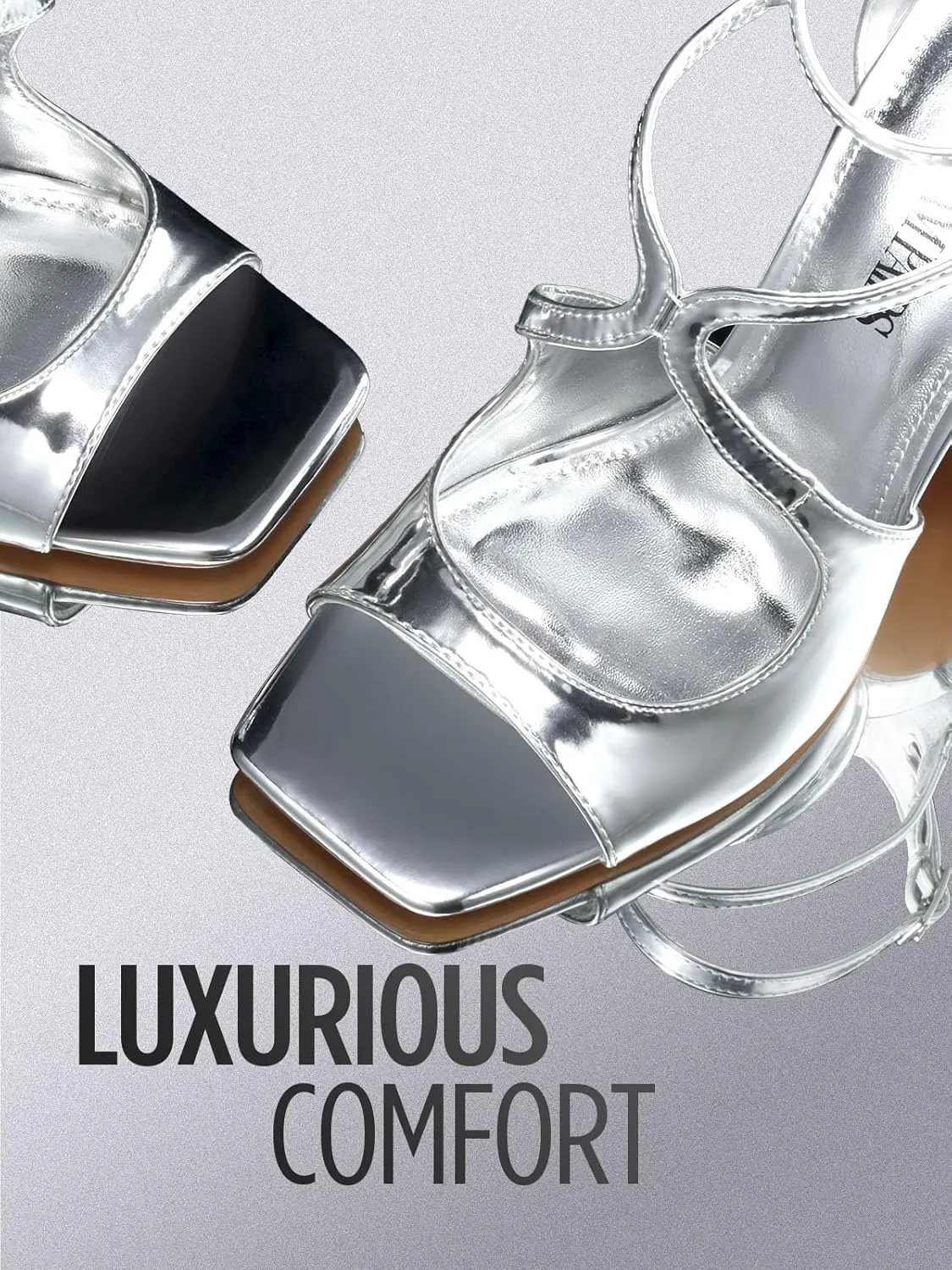 DREAM PAIRS Women's High Heels Sexy Cross Square Open Toe Strappy Dressy Sexy Stylish Stilettos Heels Sandals