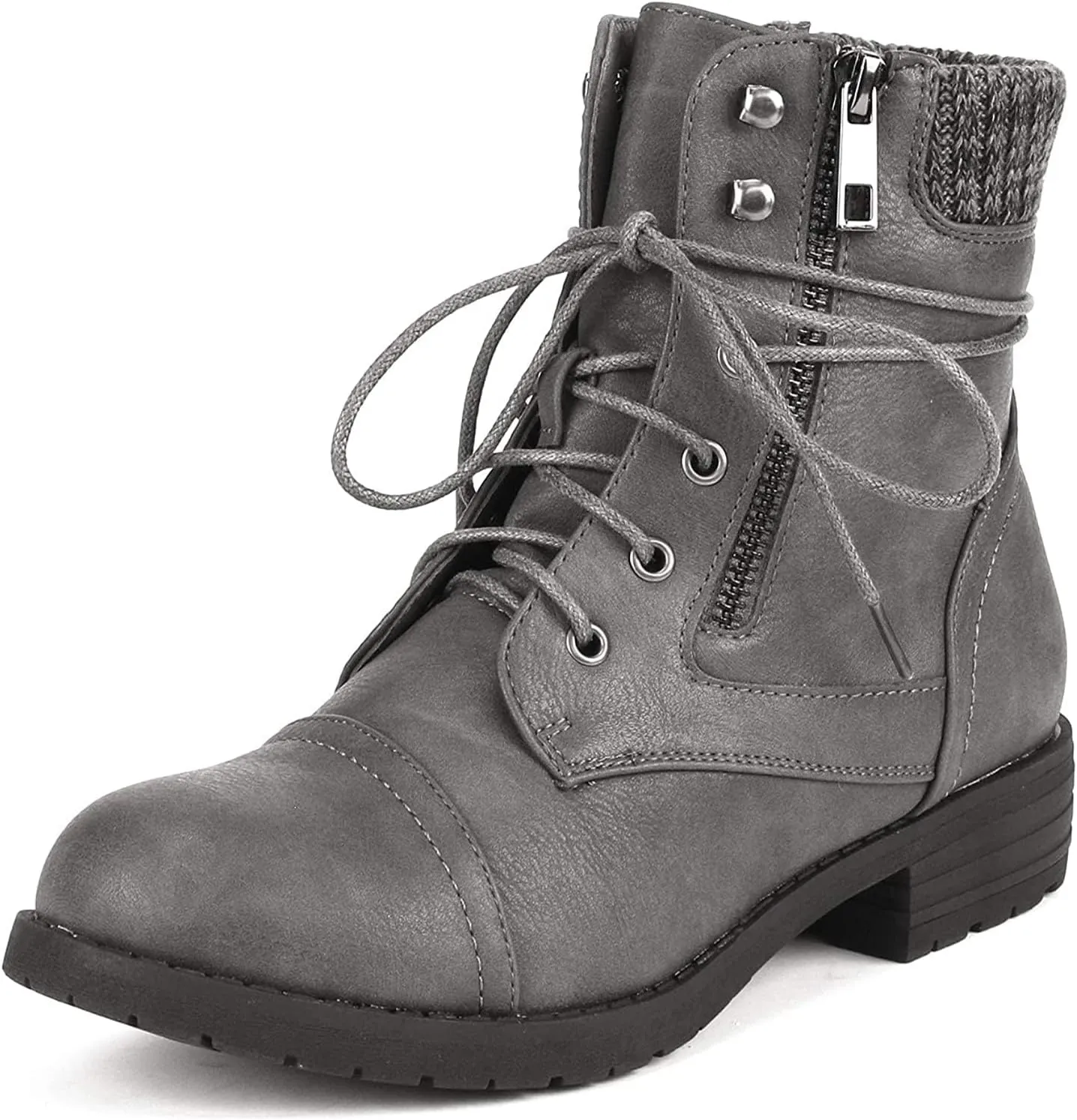 DREAM PAIRS Women's Lace Up Combat Boots Ankle Booties