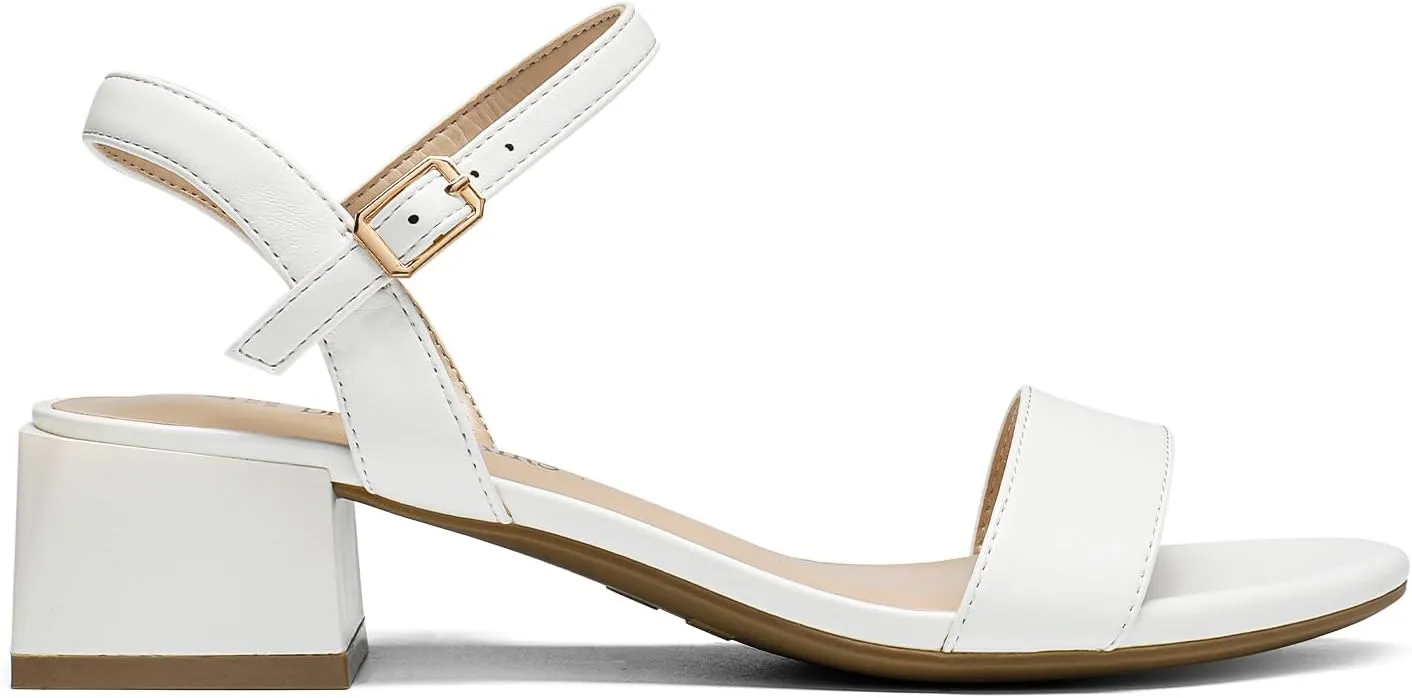 DREAM PAIRS Women's Low Heels for Women Classic Open Toe Ankle Strap Block Chunky Heel Sandals Holiday Party Wedding Dress Pumps Shoes