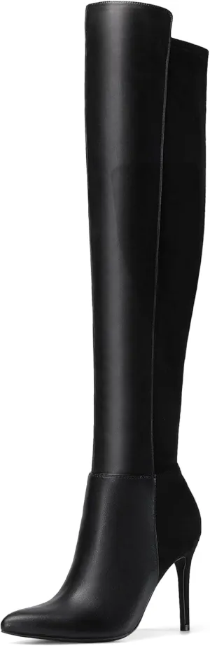 DREAM PAIRS Women's Over The Knee Thigh High Boots Long Stretch Pointed Toe Stiletto High Heels Fall Sexy Boots