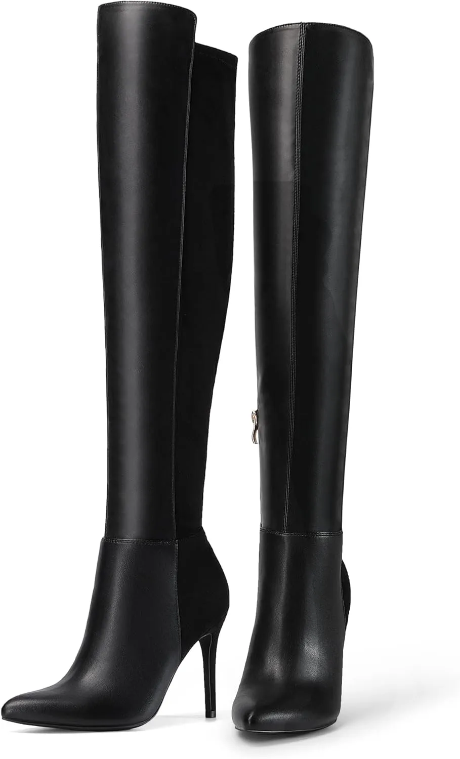 DREAM PAIRS Women's Over The Knee Thigh High Boots Long Stretch Pointed Toe Stiletto High Heels Fall Sexy Boots