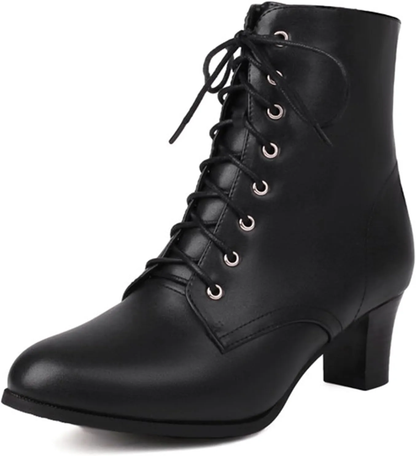 ErikenUrben Women Vintage Victorian Boots Lace up 70s Witch Booties Zip