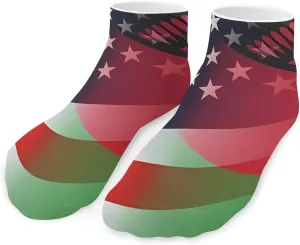 Flag of Malawi And U.S. Low Cut Ankle Socks Casual Liner Sock Pack Non Slip Invisible For Men Women
