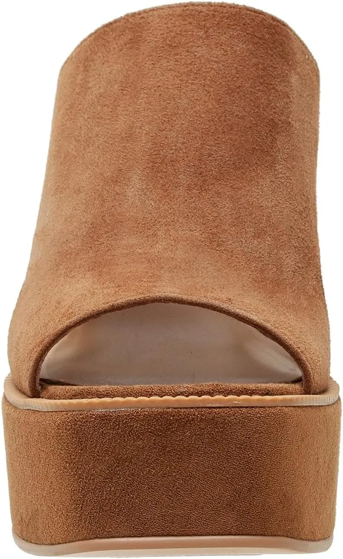 FOWT Women Open Toe Block High Heel Platform Mules Slip On Fashion Party Evening Dressy Slipper Shoes Size 4-16 US