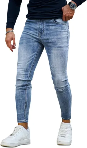 GINGTTO Men's Ripped Jeans Slim Fit Skinny Stretch Jeans Pants