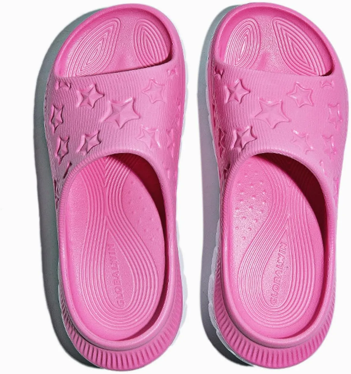 GLOBALWIN Sports Recovery Slides for Women Ava Sports Sandals With Comfortable Arch Support Indoor Outdoor Cloud Slippers Reduce Stress on Feet Lightweight Pillow Slides