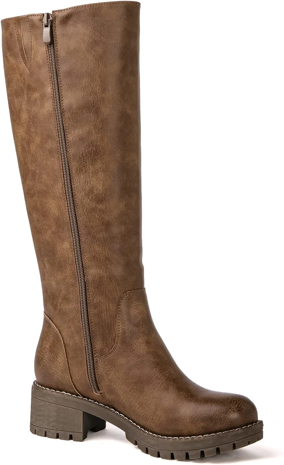 GLOBALWIN Women's Boots Back Lace Up Fall Winter Fashion Knee High Boots For Women