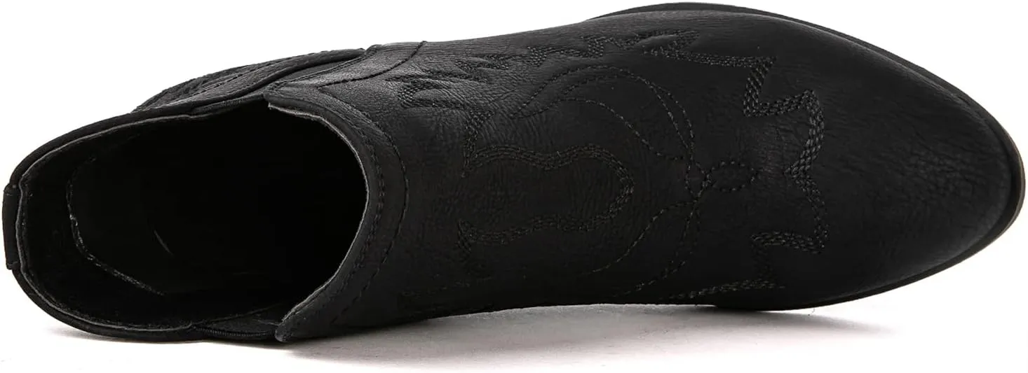 GLOBALWIN Women's Pull On Ankle Boots The Western Cowboy Cowgirl Boots