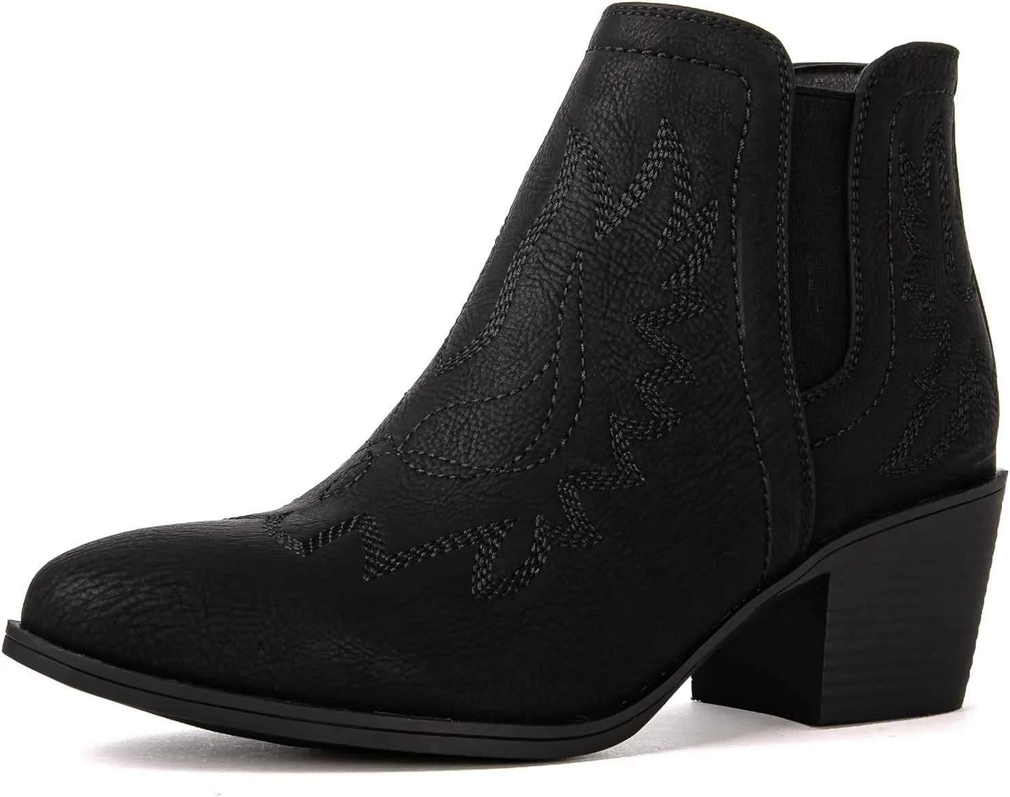 GLOBALWIN Women's Pull On Ankle Boots The Western Cowboy Cowgirl Boots