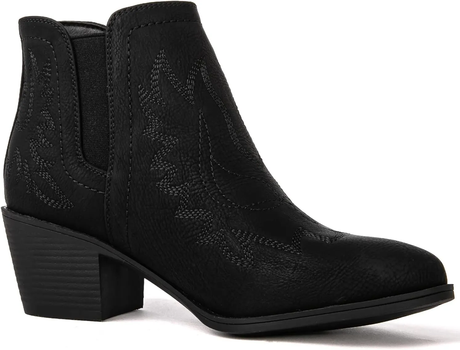 GLOBALWIN Women's Pull On Ankle Boots The Western Cowboy Cowgirl Boots