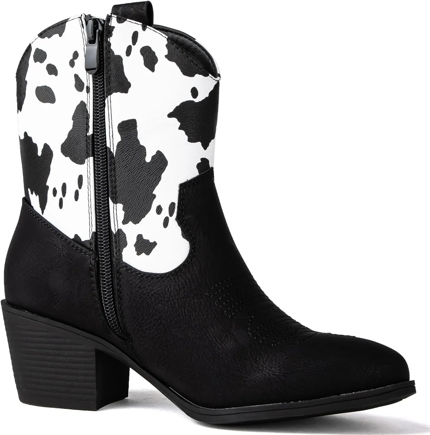 GLOBALWIN Women's The Western Wear Fashion Cowboy Cowgirl Free Birds Country Concert Disco Outfits Low Heel Walking Boots For Ladies