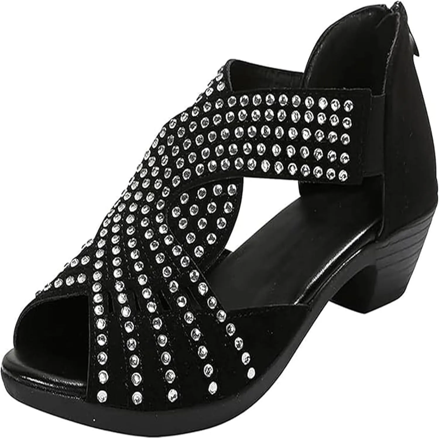 Glow Step Orthopedic Sandals, Glow Step Orthopedic Low Heel Cut-Out Sandals for Women, Summer Casual Walking Wedges