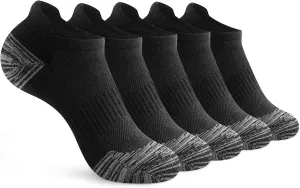 Gonii Ankle Socks Womens Running Athletic No Show Socks Cushioned 5-Pairs
