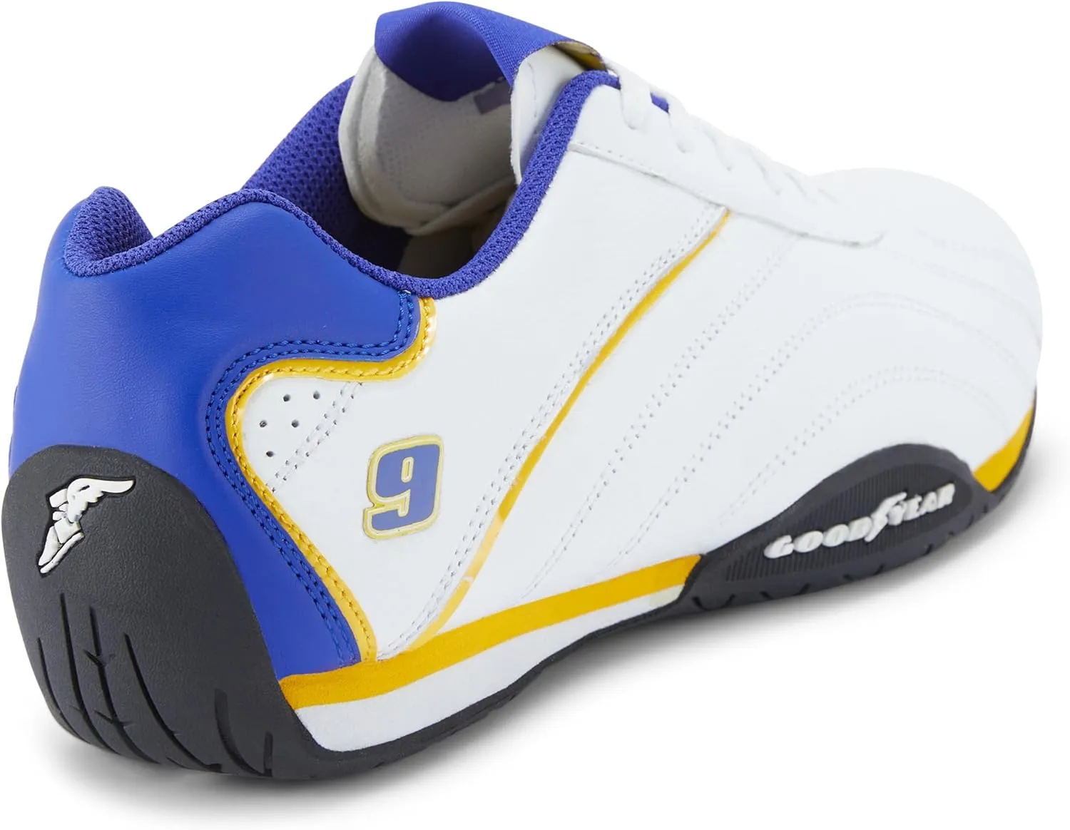 Goodyear Mens Ori Racer Sneakers – Hendrick Motorsports Low-Top Lace Up Performance Sneakers, Leather & Mesh Lining