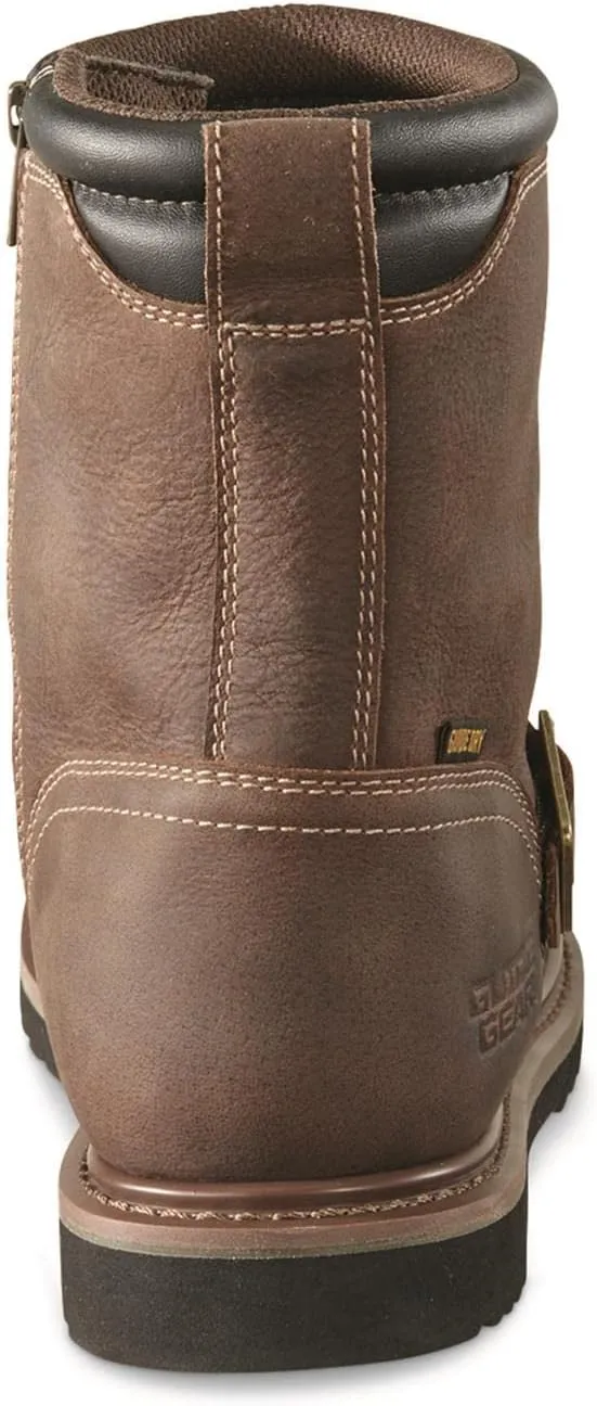 Guide Gear Uplander Men’s Side Zip Hunting Boots Waterproof Leather Shoes