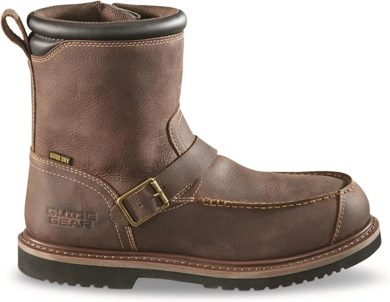 Guide Gear Uplander Men’s Side Zip Hunting Boots Waterproof Leather Shoes