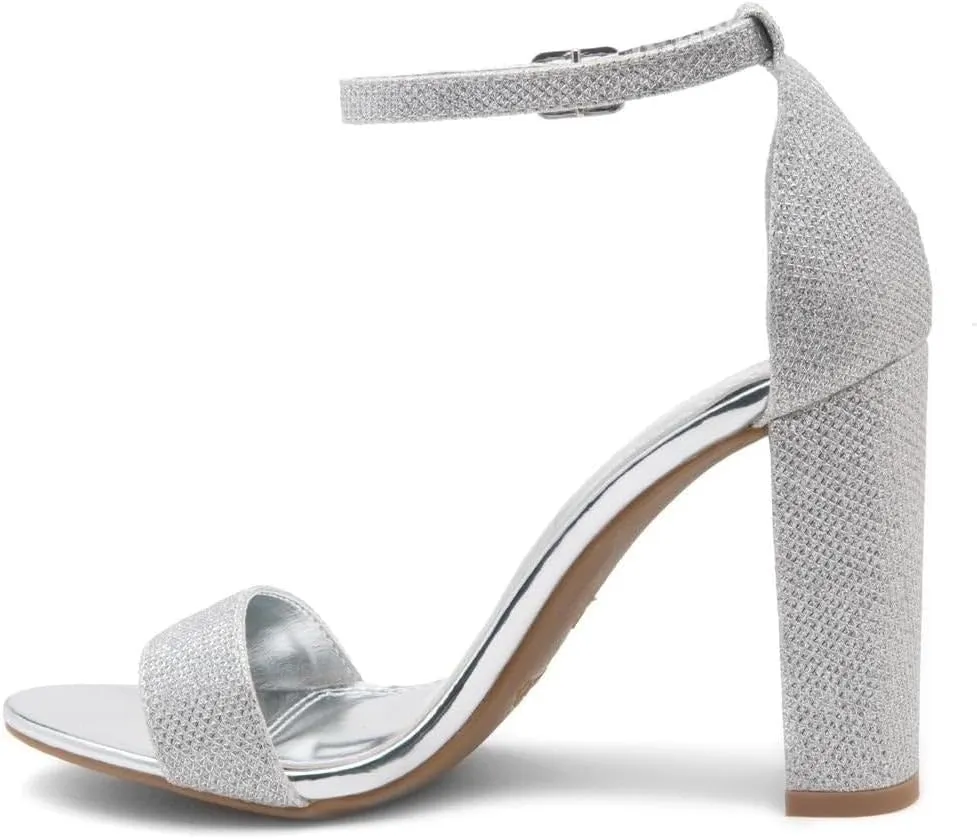 Herstyle Rosemmina Women’s Chunky Block Heels Open Toe Dress Heeled Sandals Ankle Strappy High Heel Pumps Shoes for Prom Wedding Party Office