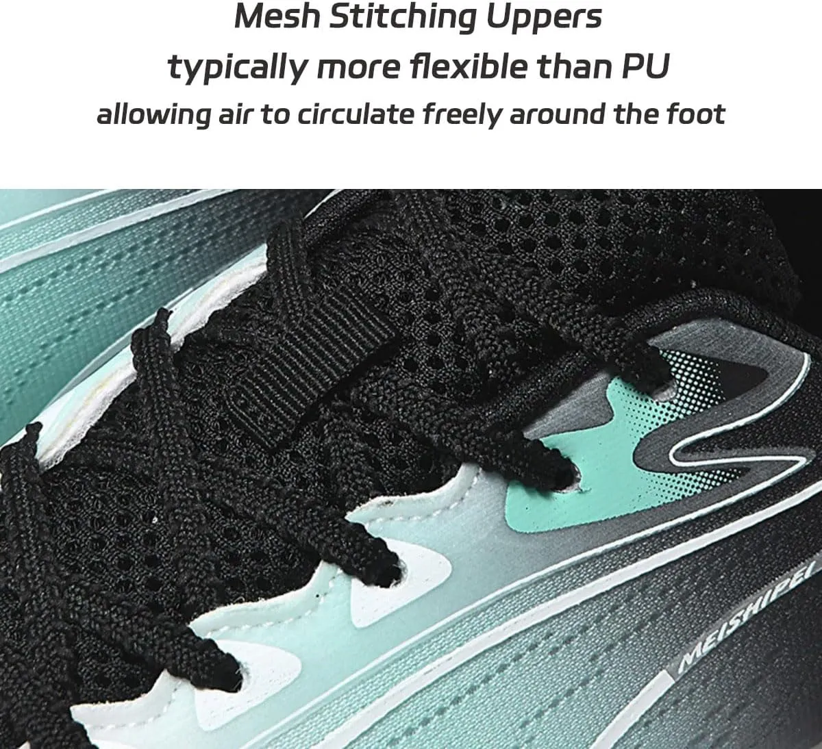 HESBITEUL Mens Track and Field Shoes Sprint Sport Sneakers Youth Professional Training Racing Running Shoes