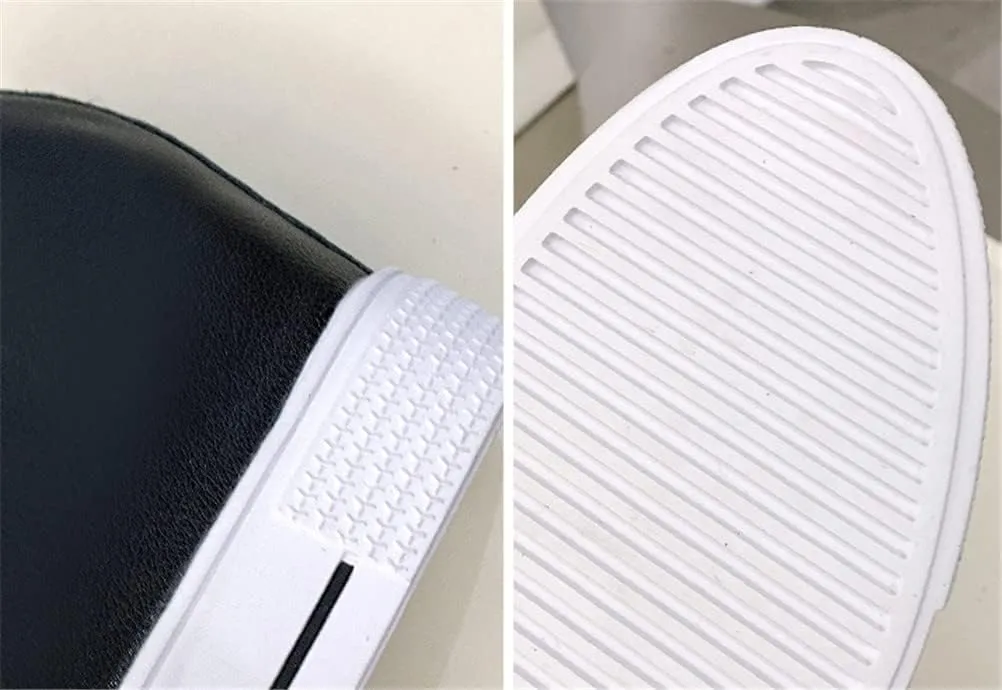 Hidden Wedge Sneakers for Women Slip on, Fashion High Heel Low Top Canvas Shoes Casual Platform Loafers