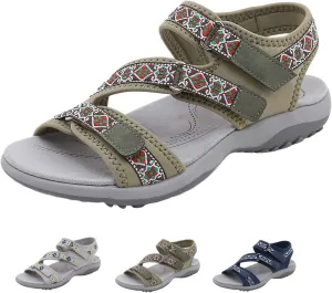 Hiking Sandals Women Waterproof Summer Stylish Athletic Sport Outdoor Walking Sandal for Outdoor Beach With Arch Support