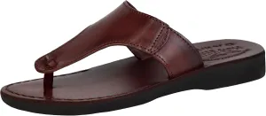 Holy Land Market Men/Women Biblical Jesus Leather Sandals/Slides From Jerusalem (Jerusalem Style IV)
