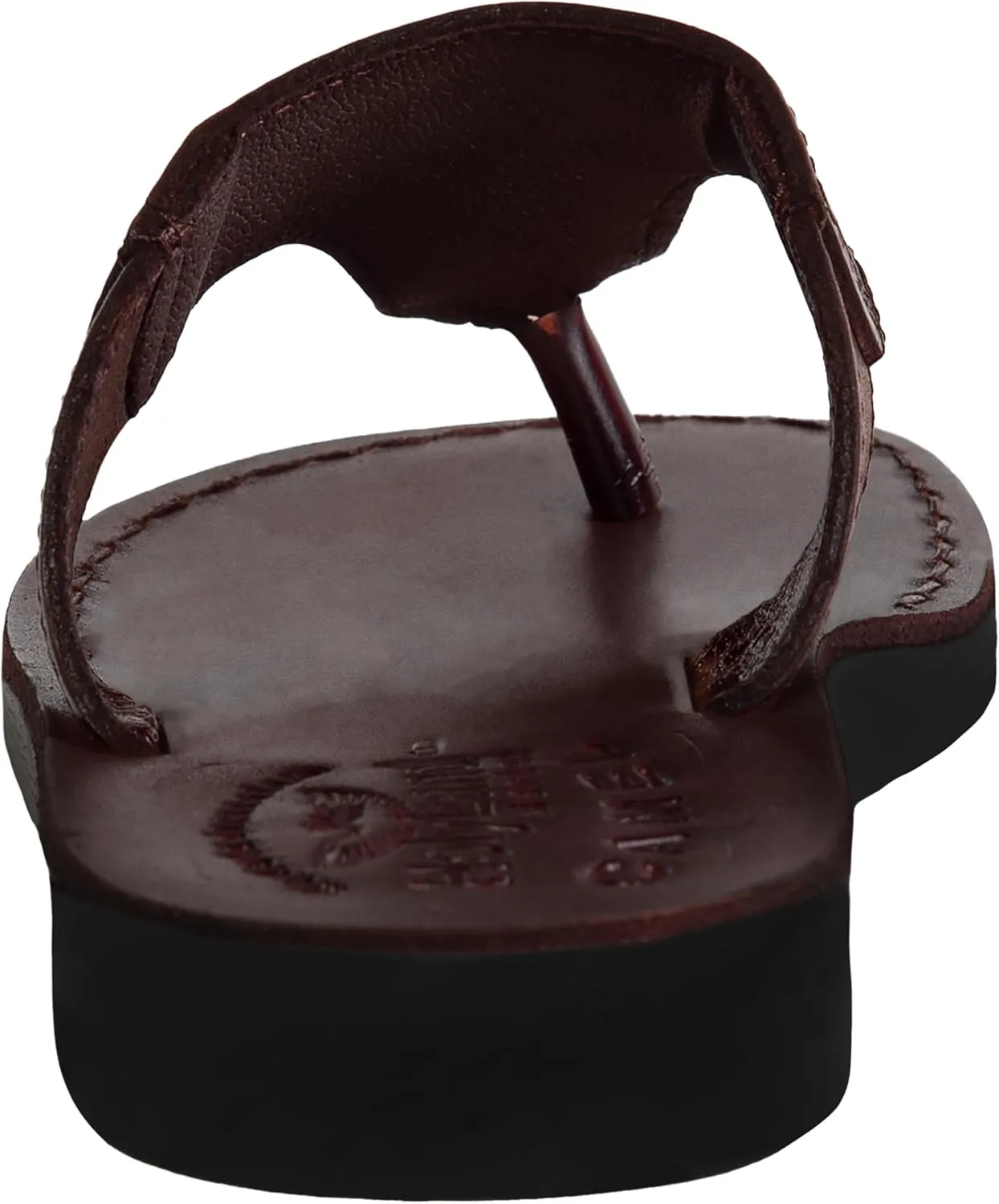 Holy Land Market Men/Women Biblical Jesus Leather Sandals/Slides From Jerusalem (Jerusalem Style IV)