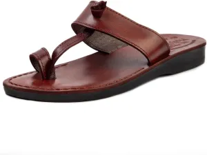 Holy Land Market Men/Women Biblical Jesus Leather Sandals/Slides From Jerusalem (Nazareth Style)