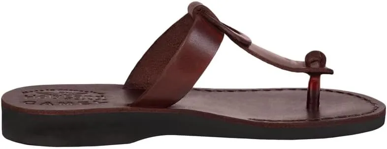 Holy Land Market Men/Women Biblical Jesus Leather Sandals/Slides From Jerusalem (Shepherd's Field IV)