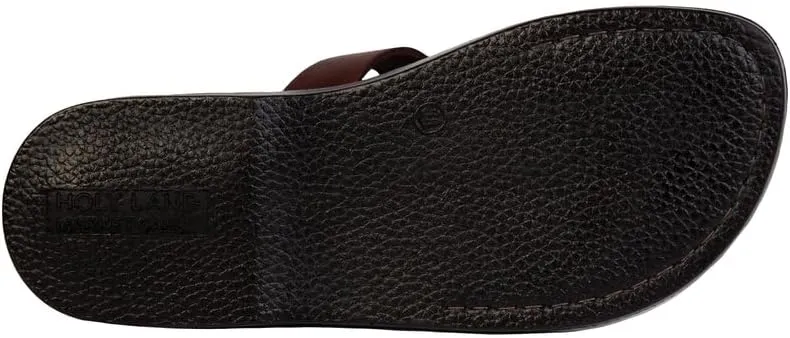 Holy Land Market Men/Women Biblical Jesus Leather Sandals/Slides From Jerusalem (Shepherd's Field IV)