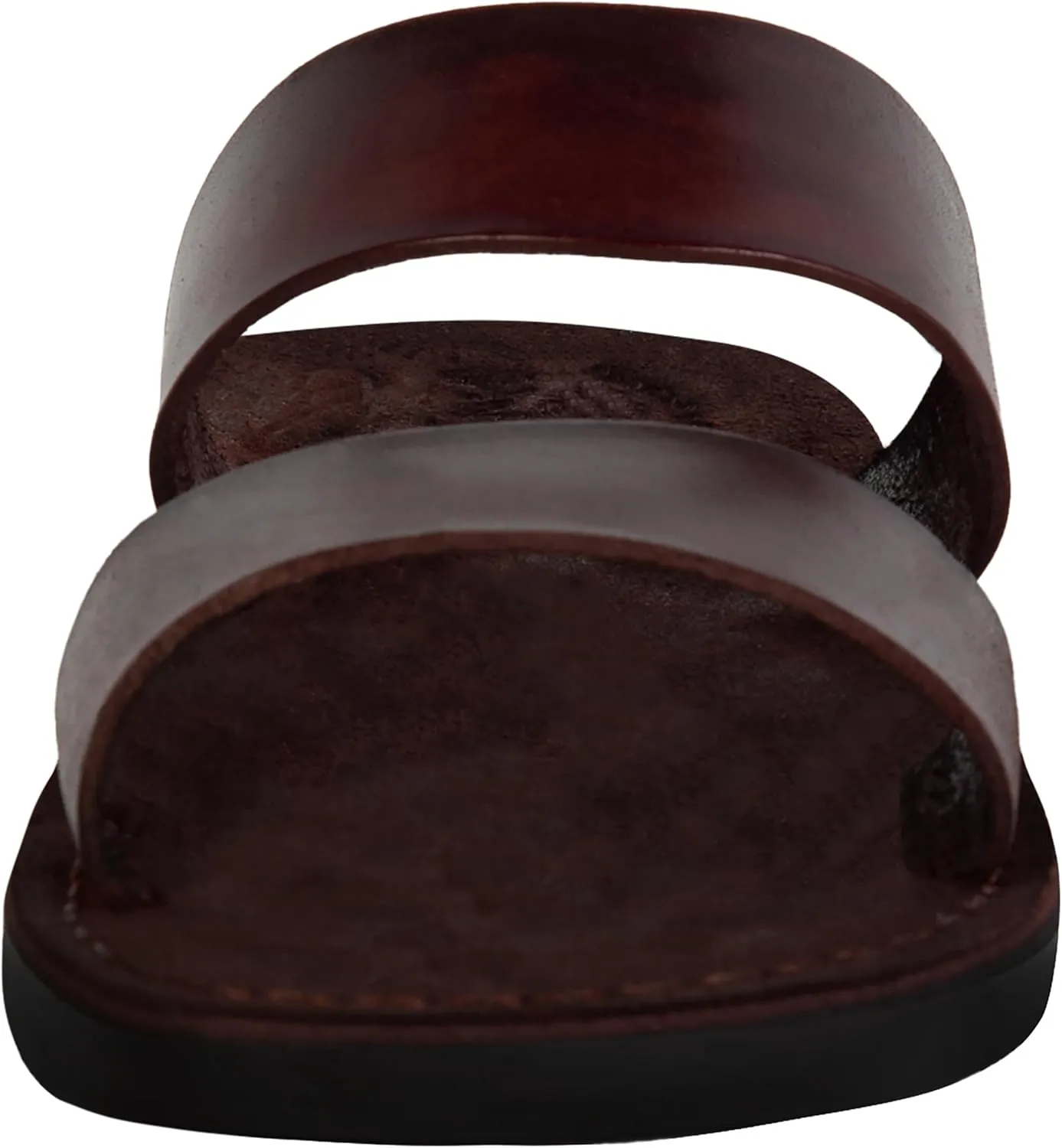 Holy Land Market Men/Women Biblical Jesus Leather/Suede Sandals/Slides From Jerusalem (Style I)