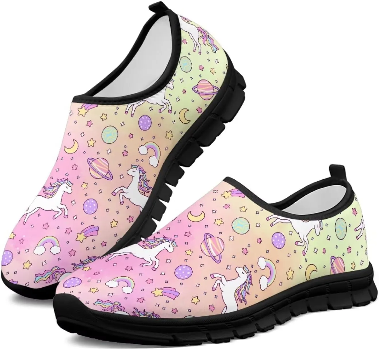 Horse Slip On Sneakers Comfort Loafers for Women Dressy Clothes Breathable Low Cut Shoes Flats Soft Sole Casual Walking Shoe