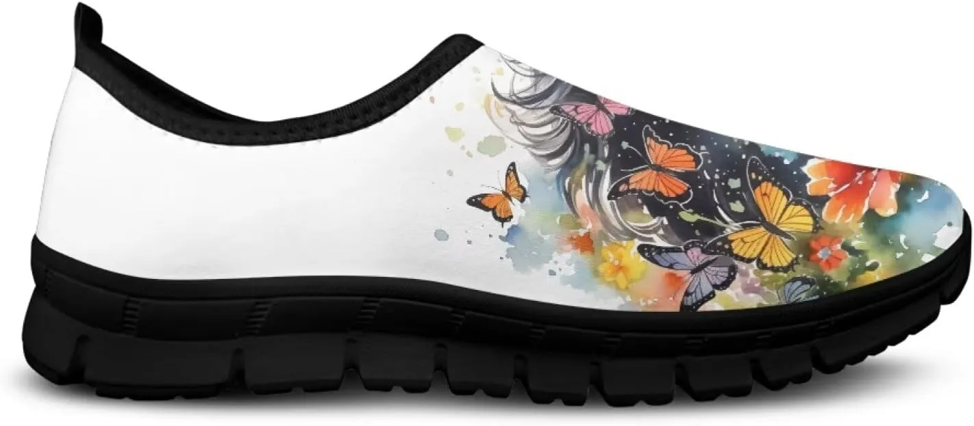 Horse Slip On Sneakers Comfort Loafers for Women Dressy Clothes Breathable Low Cut Shoes Flats Soft Sole Casual Walking Shoe