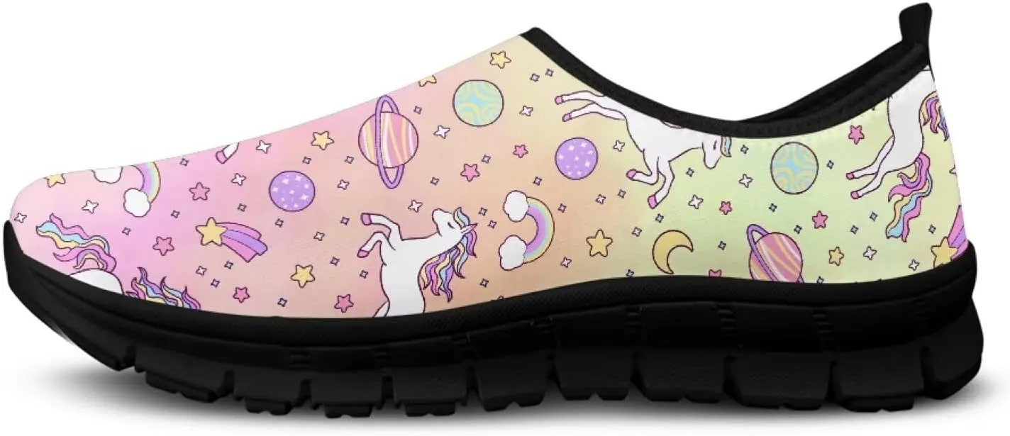 Horse Slip On Sneakers Comfort Loafers for Women Dressy Clothes Breathable Low Cut Shoes Flats Soft Sole Casual Walking Shoe