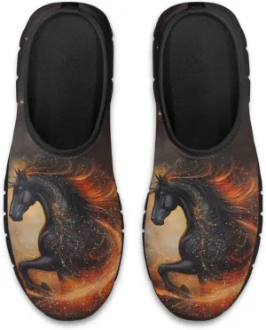 Horse Slip On Sneakers Comfort Loafers for Women Dressy Clothes Breathable Low Cut Shoes Flats Soft Sole Casual Walking Shoe