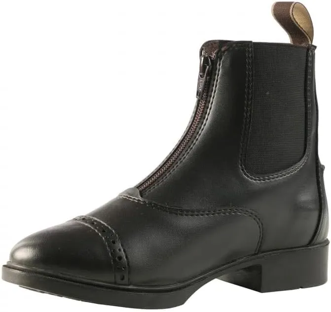 HORZE Wexford Women's Equestrian Synthetic Leather Zip-Up Schooling Paddock Boots