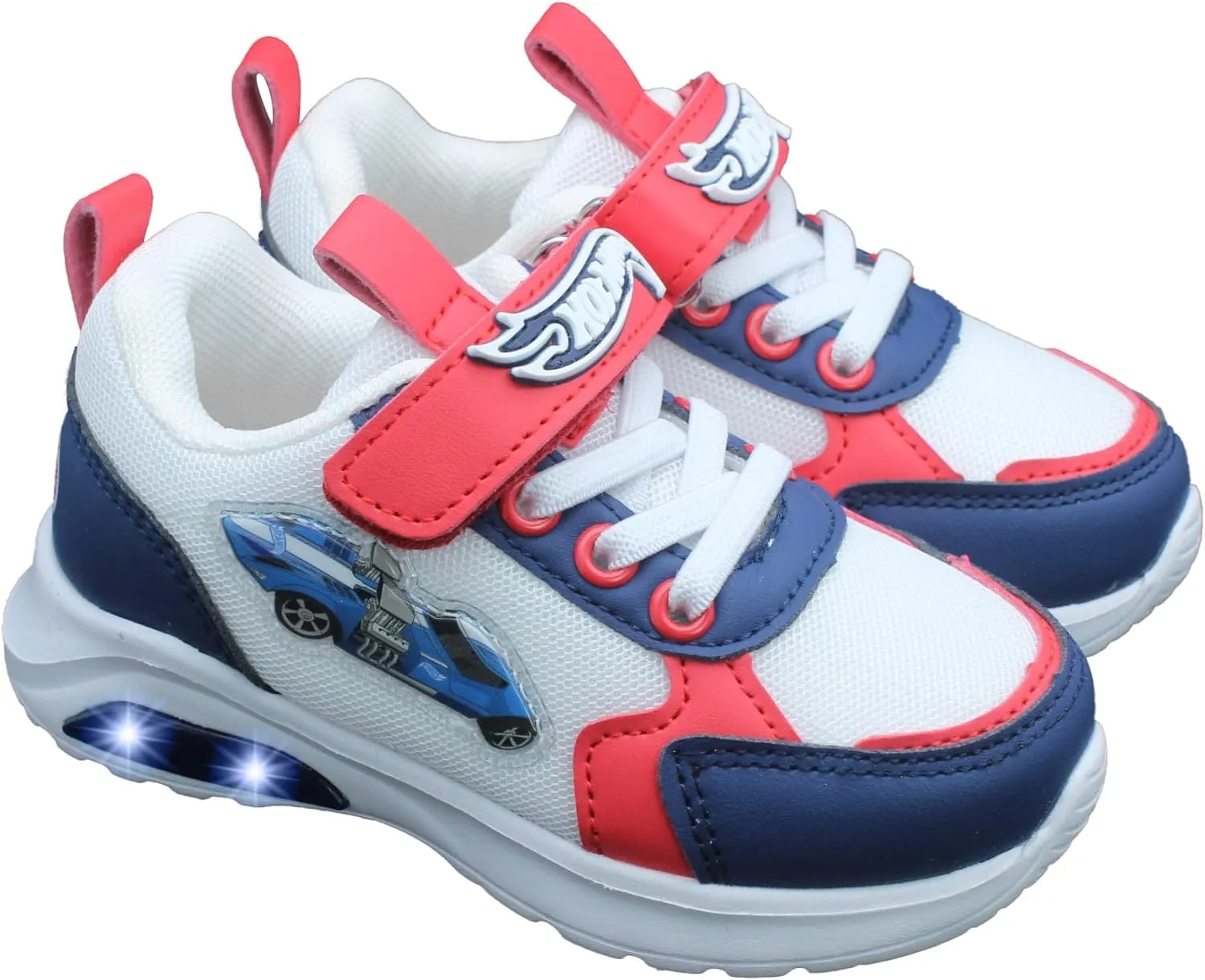 Hot Wheels Toddler Boys' Light-Up Sneakers