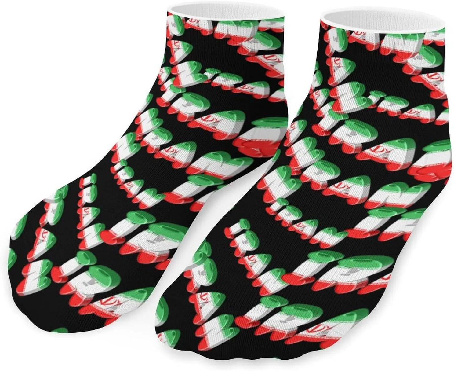 Iran Low Cut Ankle Socks Casual Liner Sock Pack Non Slip Invisible For Men Women